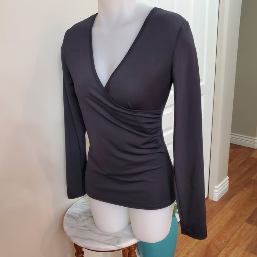Black Crossver Top XS/S